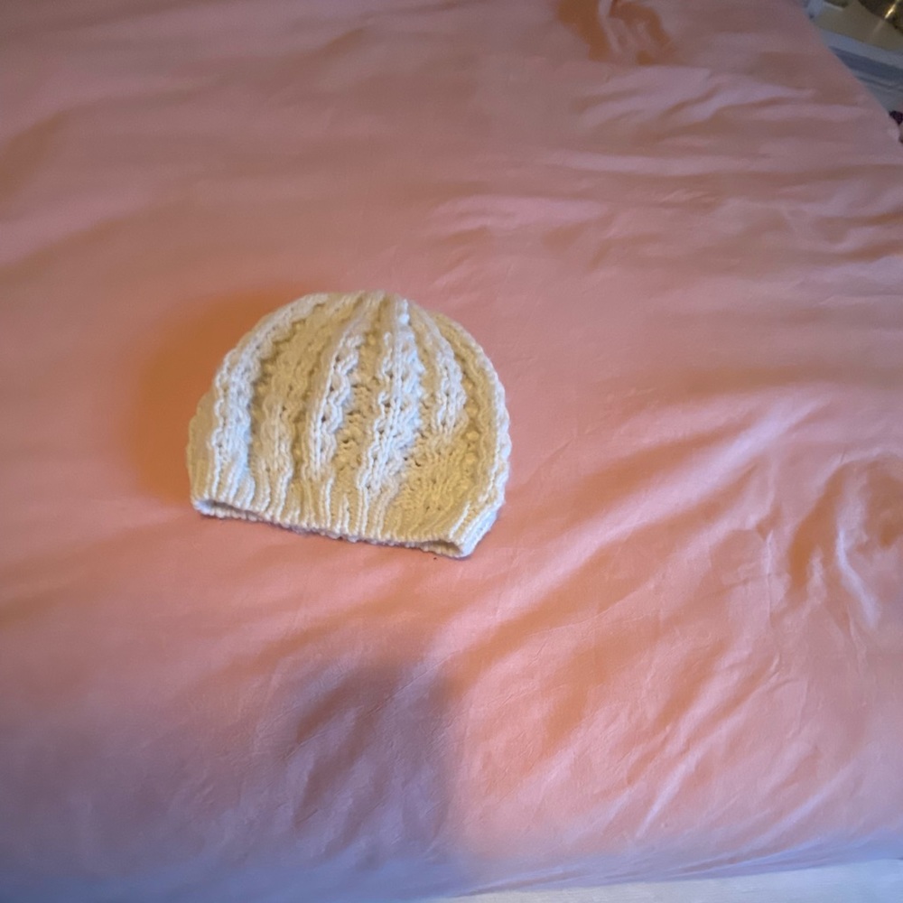 Cream beanie